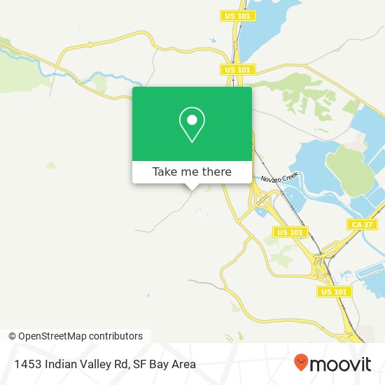 1453 Indian Valley Rd map