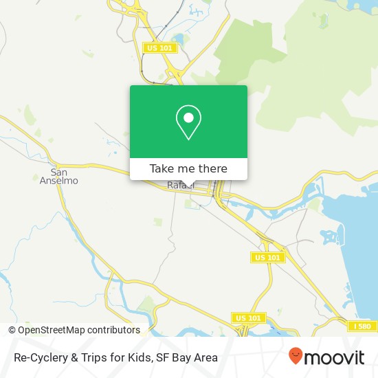 Re-Cyclery & Trips for Kids map