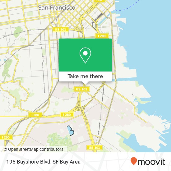195 Bayshore Blvd map
