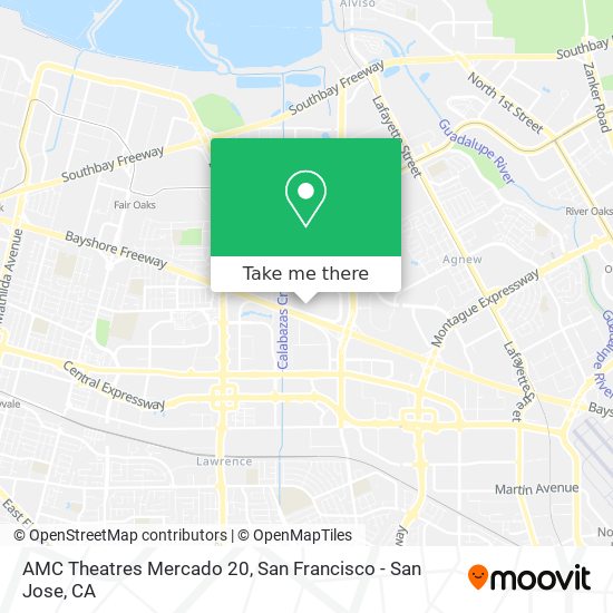 Mapa de AMC Theatres Mercado 20