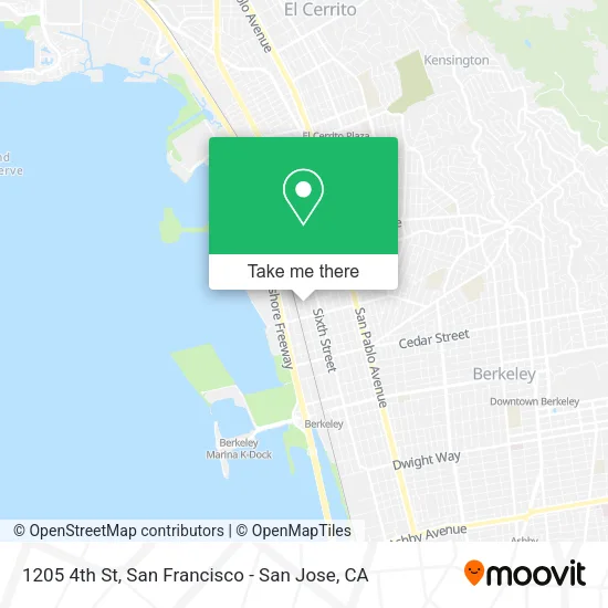 Mapa de 1205 4th St