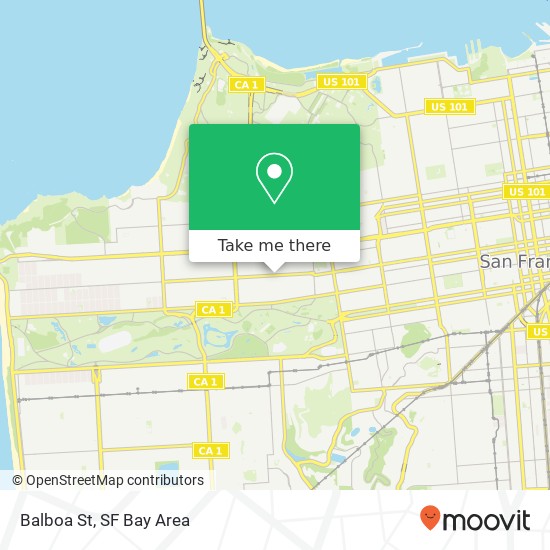 Balboa St map