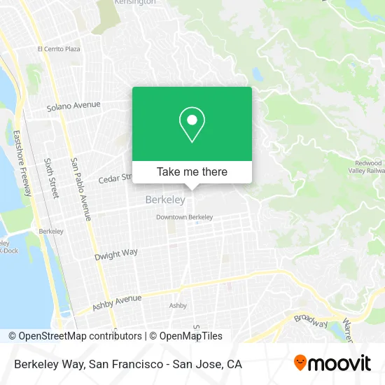 Mapa de Berkeley Way