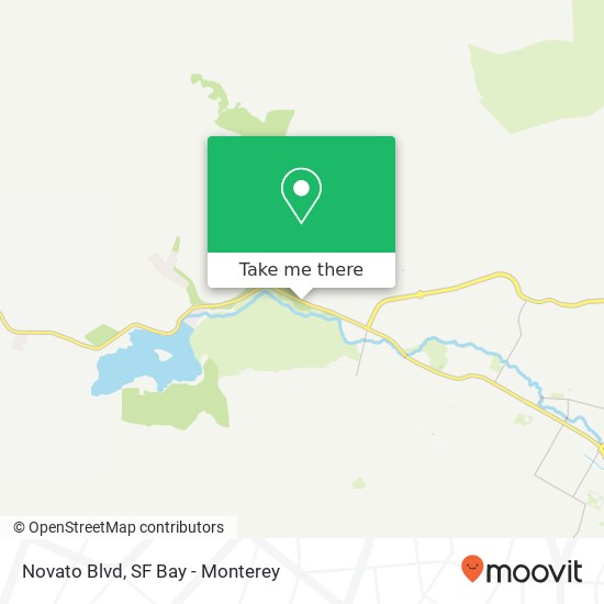 Novato Blvd map