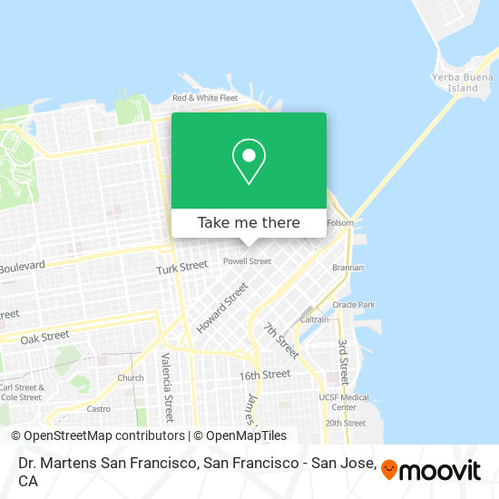 Mapa de Dr. Martens San Francisco