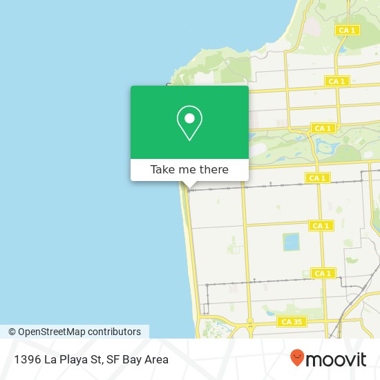 1396 La Playa St map