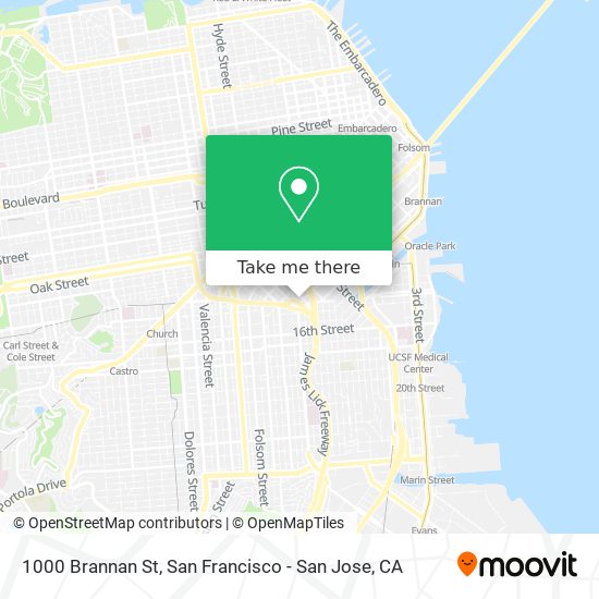 1000 Brannan St map