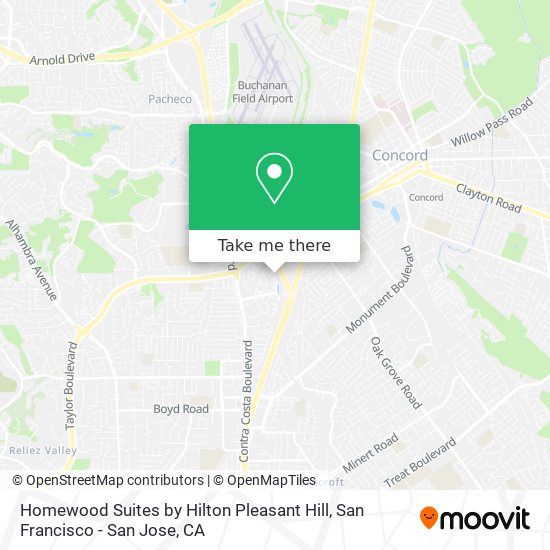 Homewood Suites by Hilton Pleasant Hill map
