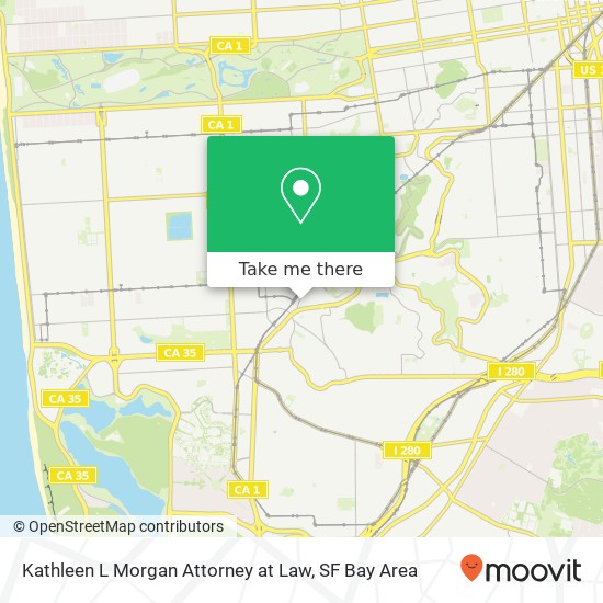 Kathleen L Morgan Attorney at Law map