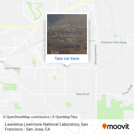Lawrence Livermore National Laboratory map