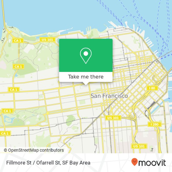 Fillmore St / Ofarrell St map