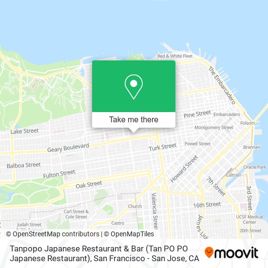 Mapa de Tanpopo Japanese Restaurant & Bar (Tan PO PO Japanese Restaurant)