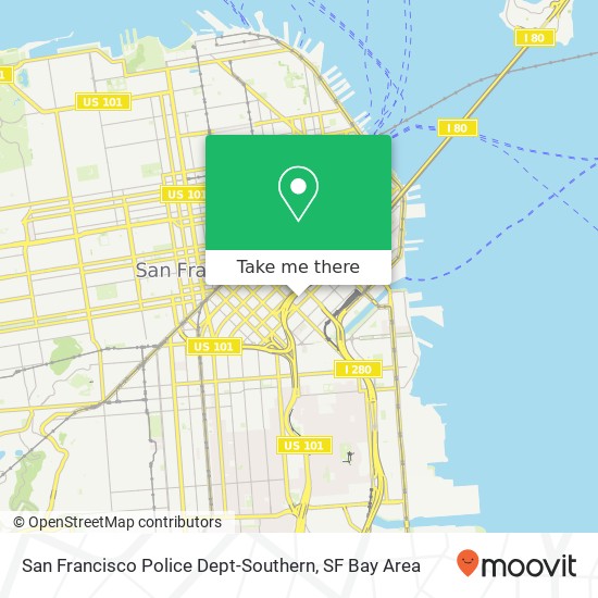 San Francisco Police Dept-Southern map