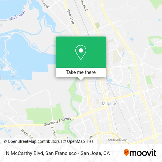 N McCarthy Blvd map