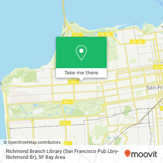 Richmond Branch Library (San Francisco Pub Lbry-Richmond Br) map