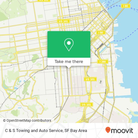 Mapa de C & S Towing and Auto Service