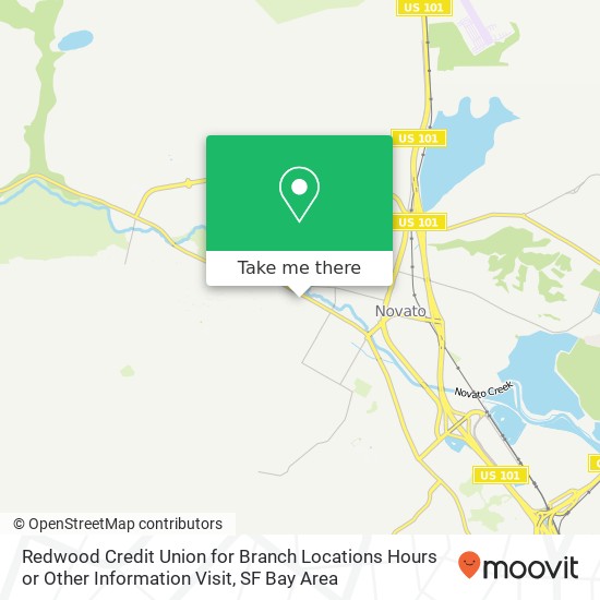 Mapa de Redwood Credit Union for Branch Locations Hours or Other Information Visit