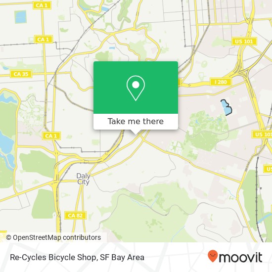 Re-Cycles Bicycle Shop map