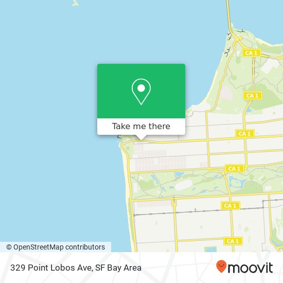 Mapa de 329 Point Lobos Ave