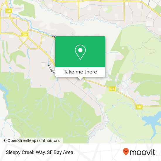 Sleepy Creek Way map