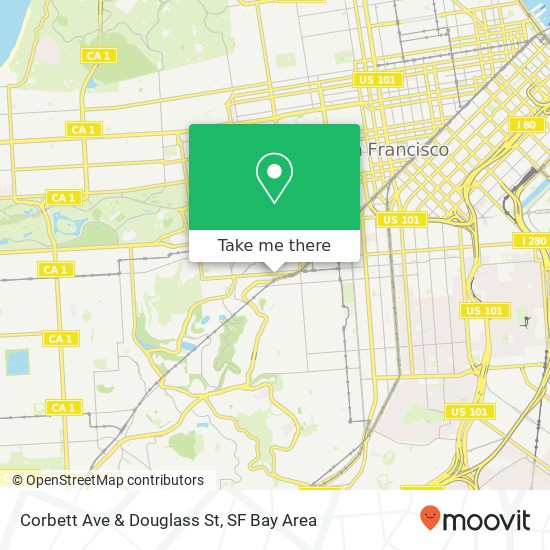 Mapa de Corbett Ave & Douglass St