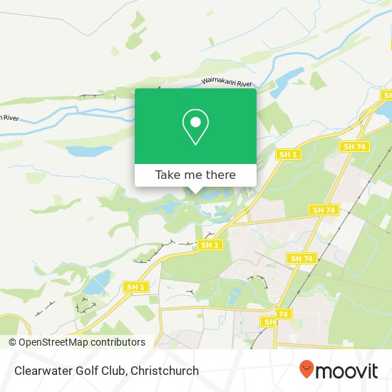 Clearwater Golf Club map