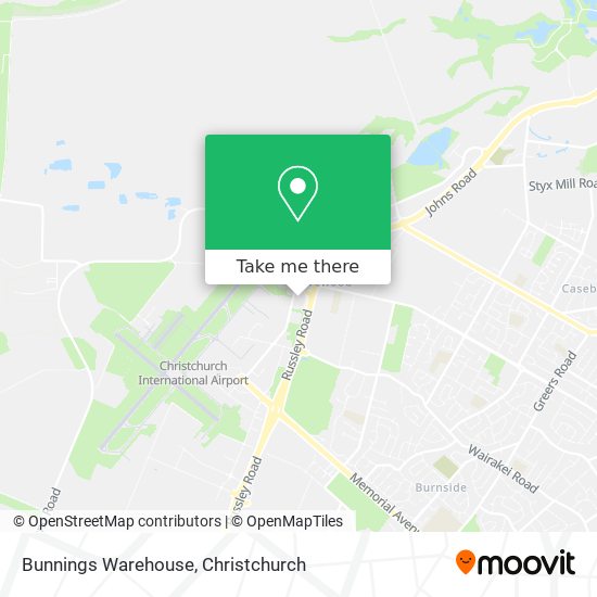 Bunnings Warehouse map