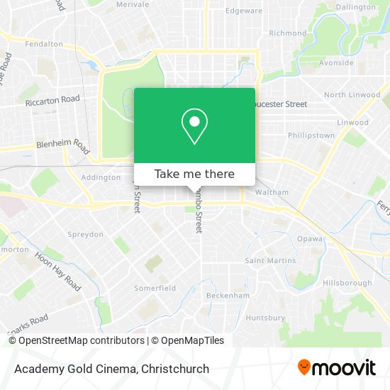 Academy Gold Cinema map