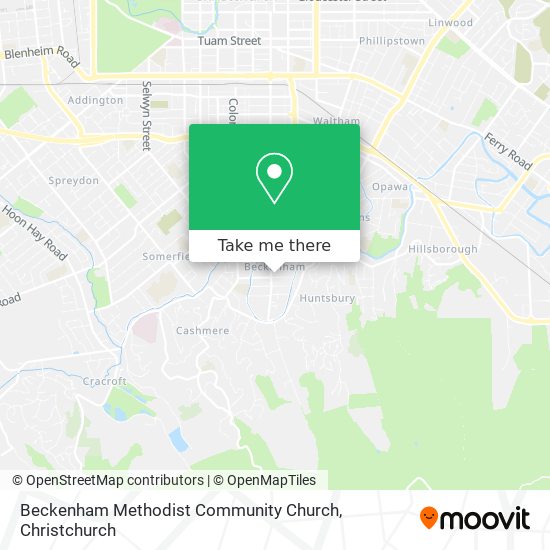 Beckenham Methodist Community Church map