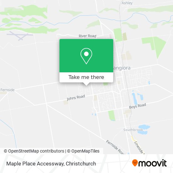 Maple Place Accessway map