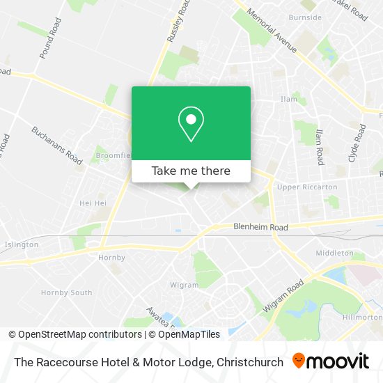 The Racecourse Hotel & Motor Lodge map