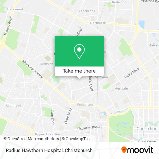 Radius Hawthorn Hospital map