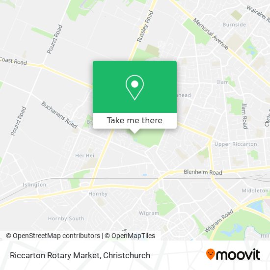 Riccarton Rotary Market map