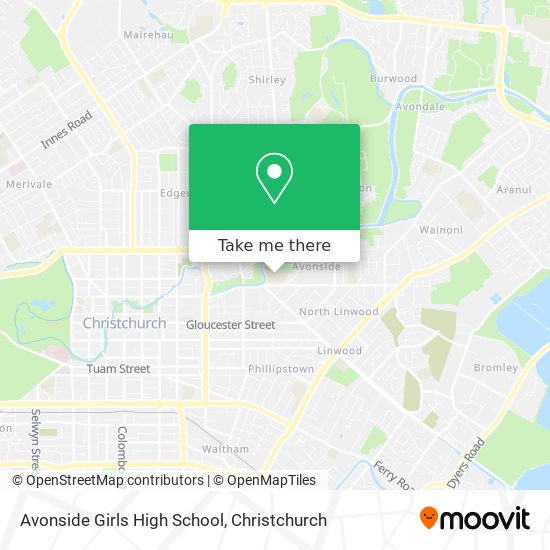 Avonside Girls High School map