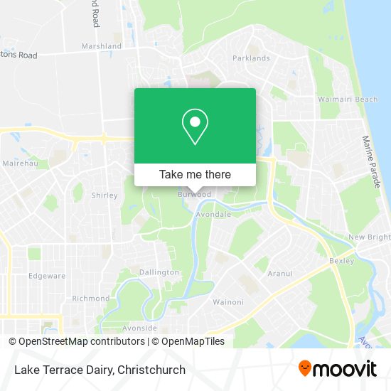 Lake Terrace Dairy map