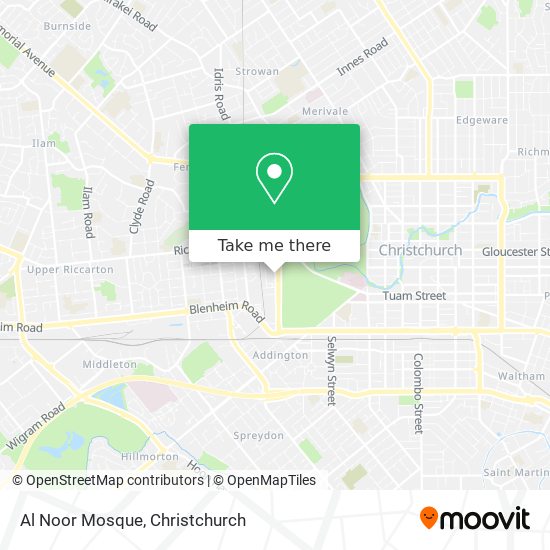 Al Noor Mosque map