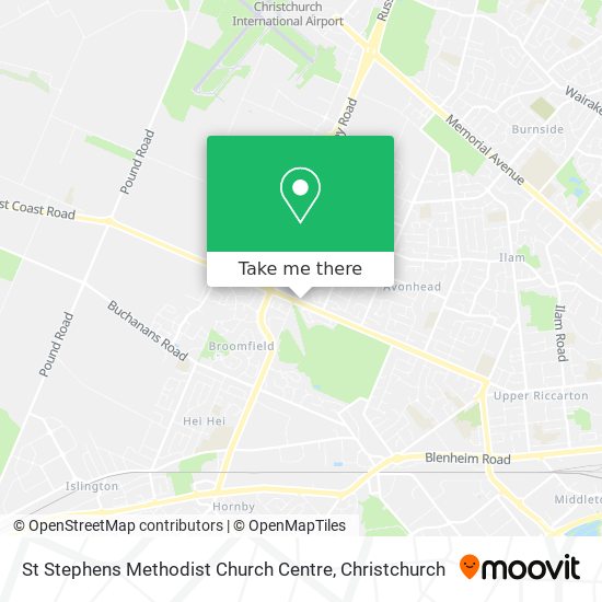 St Stephens Methodist Church Centre map