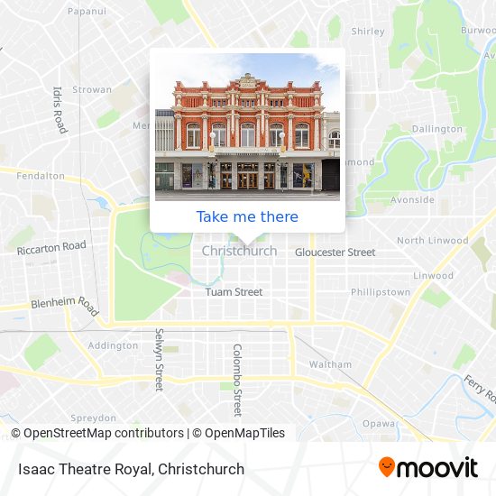 Isaac Theatre Royal map