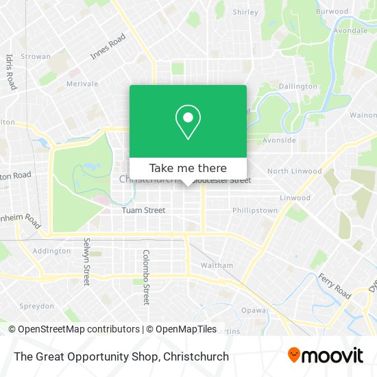 The Great Opportunity Shop map