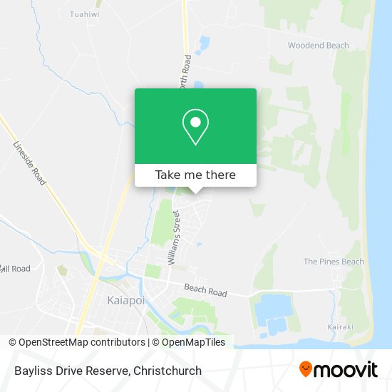 Bayliss Drive Reserve map