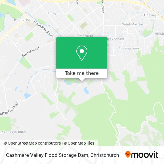 Cashmere Valley Flood Storage Dam map