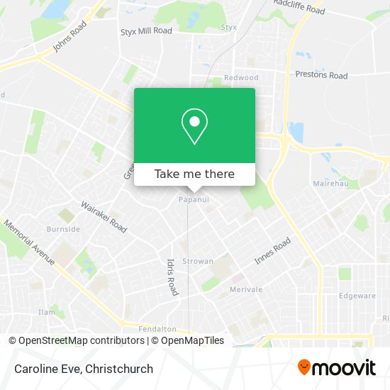 Caroline Eve map