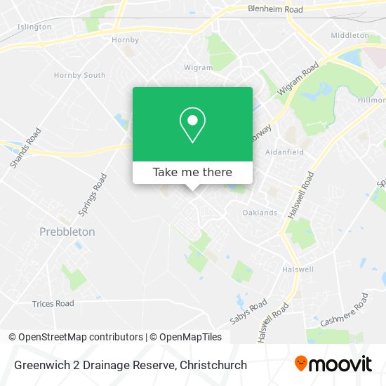 Greenwich 2 Drainage Reserve map