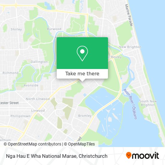 Nga Hau E Wha National Marae map