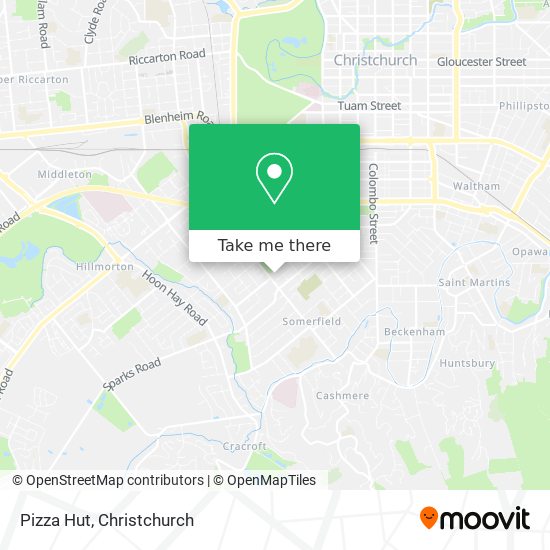 Pizza Hut map