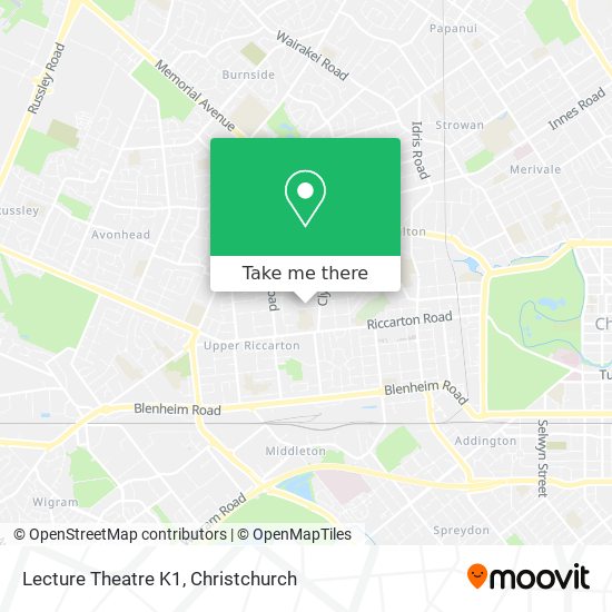 Lecture Theatre K1 map