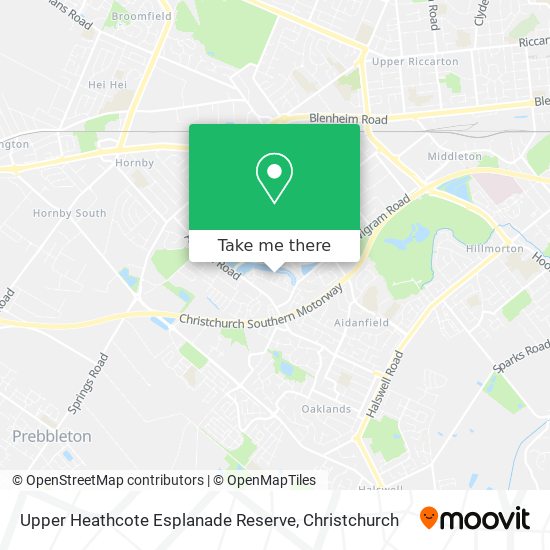 Upper Heathcote Esplanade Reserve地图