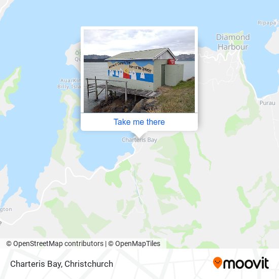 Charteris Bay map