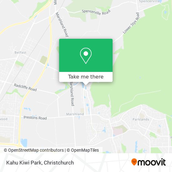 Kahu Kiwi Park map