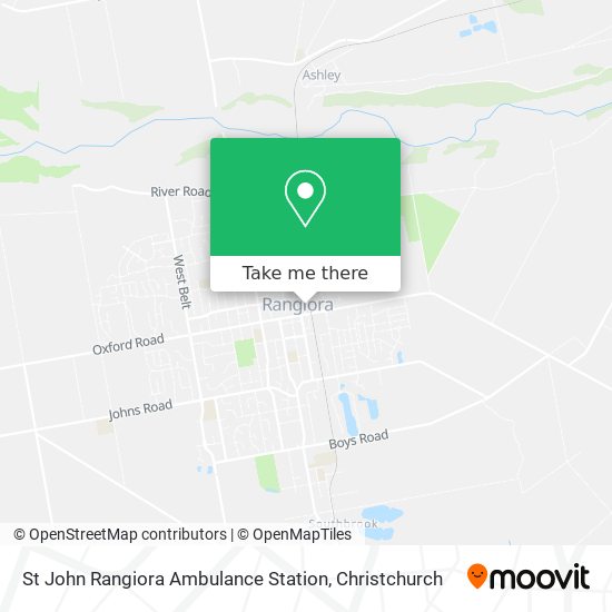 St John Rangiora Ambulance Station map